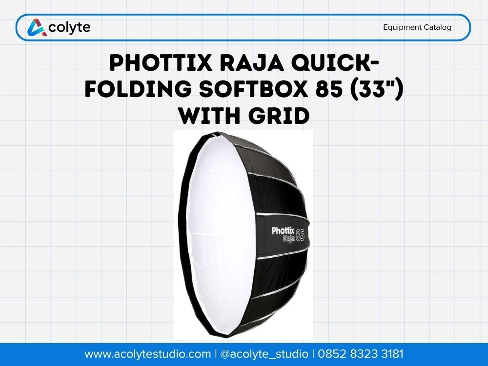 Phottix Raja Quick-Folding Softbox 85 (33") dengan Grid