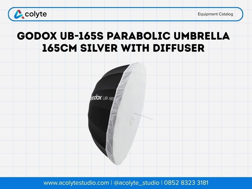 Godox UB-165S Parabolic Umbrella 165cm (Silver) dengan Diffuser
