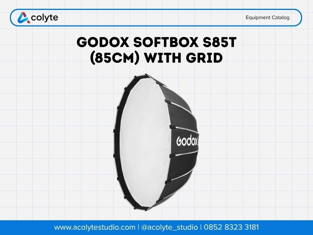 Godox Softbox S85T (85cm) dengan Grid