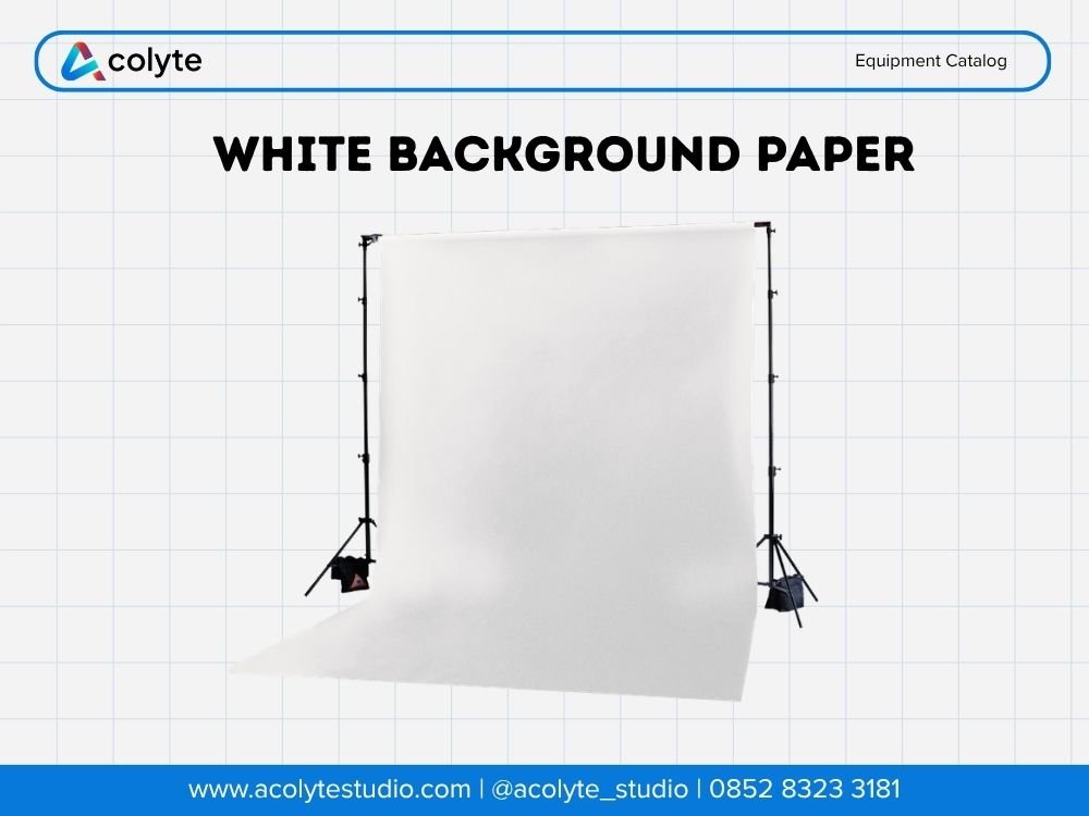 White Background Paper Stand
