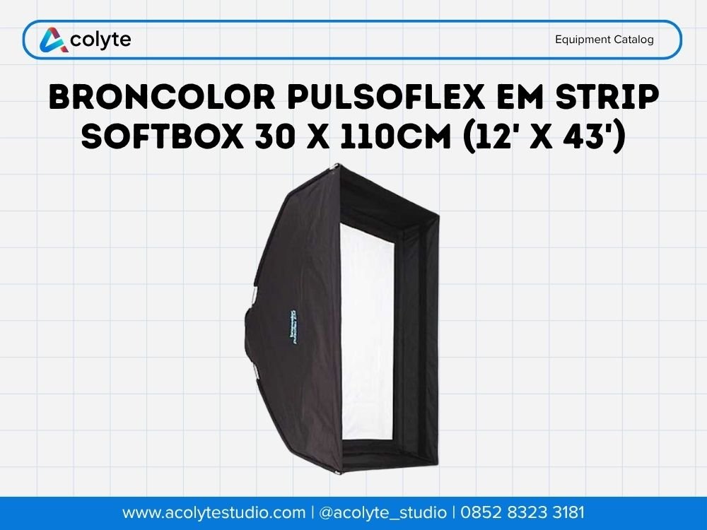 Broncolor Pulsoflex EM Strip Softbox 30 x 110cm (12' x 43')