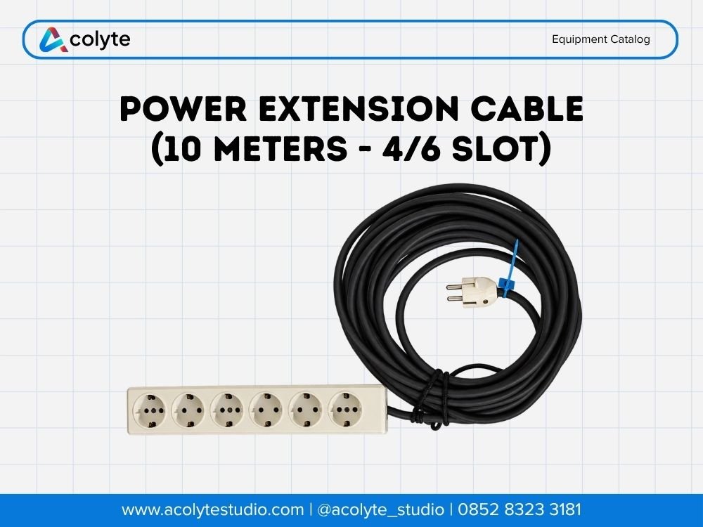 Kabel Extension Listrik (10 Meter - 4/6 Slot)
