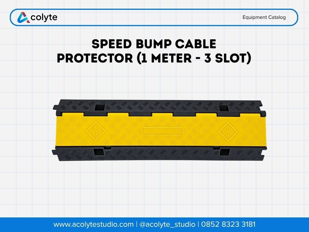 Speed Bump Cable Protector (1 Meter - 3 Slot)